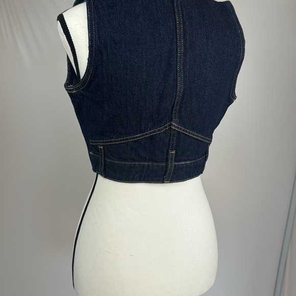 Zara Dark Blue Vest - Picture 6 of 11